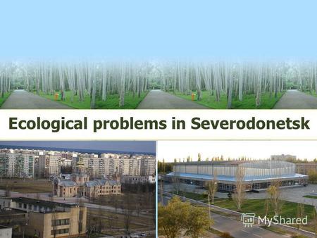 Ecological problems in Severodonetsk. LOGO Our town needs protection, so we should help it to develop and to be clean at once.