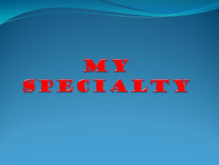 I chose specialty of radio engineering, electronics and telecommunications.