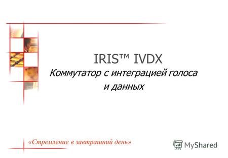 IRIS IVDX Коммутатор с интеграцией голоса и данных «Стремление в завтрашний день»