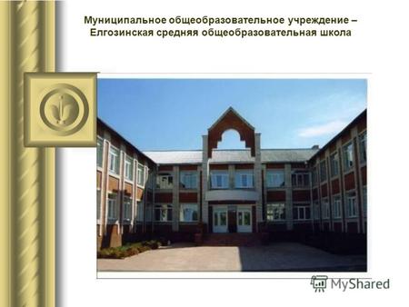 Муниципальное общеобразовательное учреждение – Елгозинская средняя общеобразовательная школа.