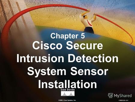 © 2001, Cisco Systems, Inc. CSIDS 2.05-1 Chapter 5 Cisco Secure Intrusion Detection System Sensor Installation.